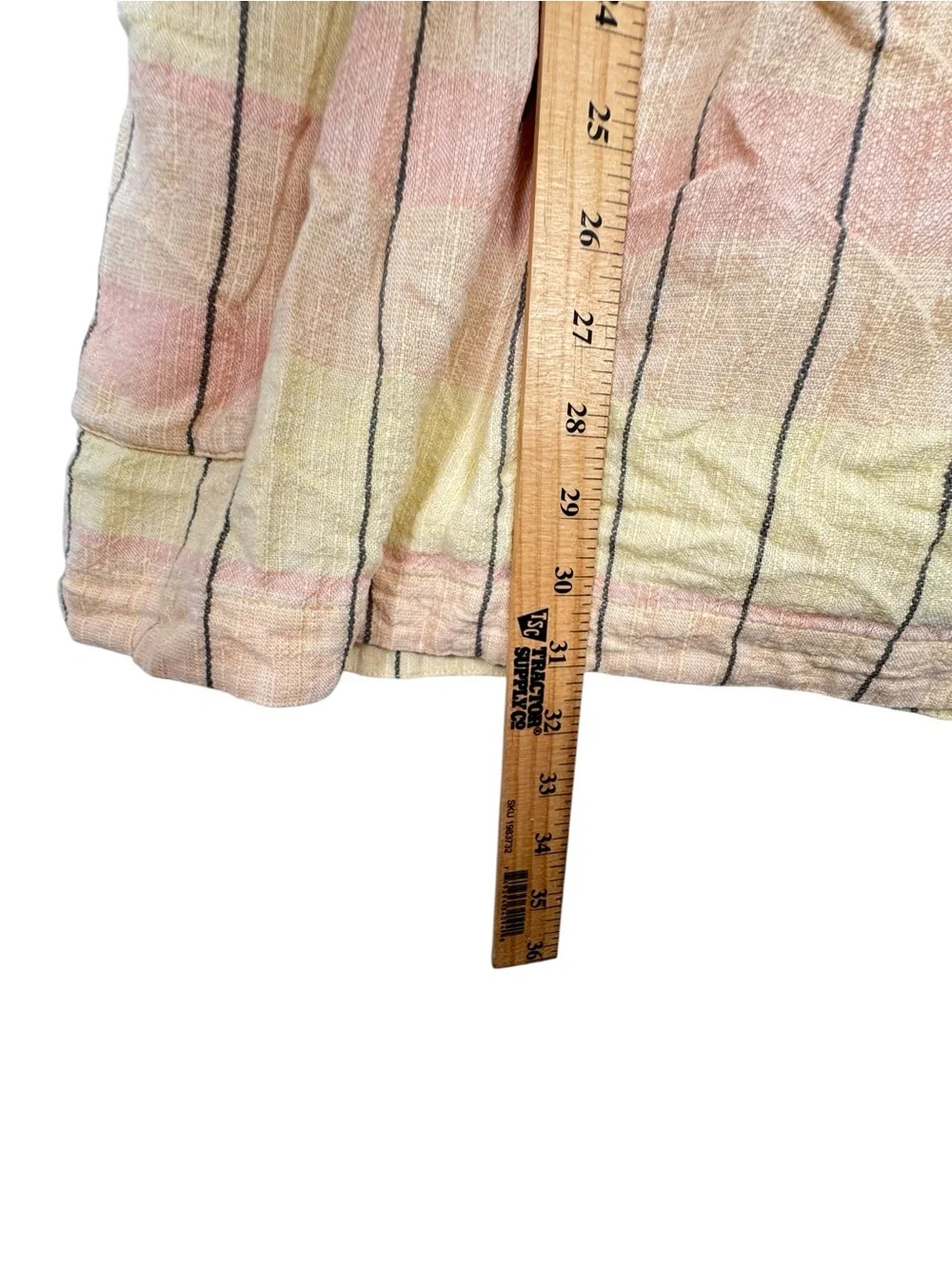 Free People Summer Breeze Suspender Skirt Plaid Ivory 0